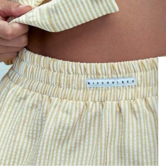 Yellow Striped two piece set - Picture 2 of 2